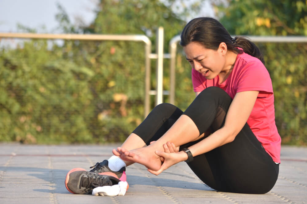 What causes severe pain in the back of the ankle? shutterstock 1321573811 severe back-of-ankle pain
